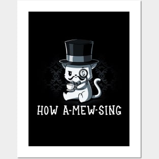 Cute Funny Cat Kitten Sarcastic Humor Quote animal Lover Artwork Posters and Art